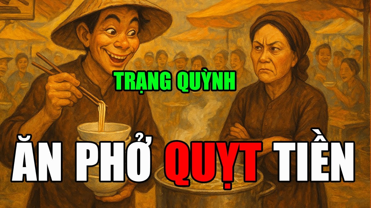 Trạng Quỳnh Ăn 6 B&aacute;t Phở Kh&ocirc;ng Trả Tiền: B&iacute; Mật Đằng Sau Tr&iacute; Tuệ D&acirc;n Gian || Truyện H&agrave;i D&acirc;n Gian