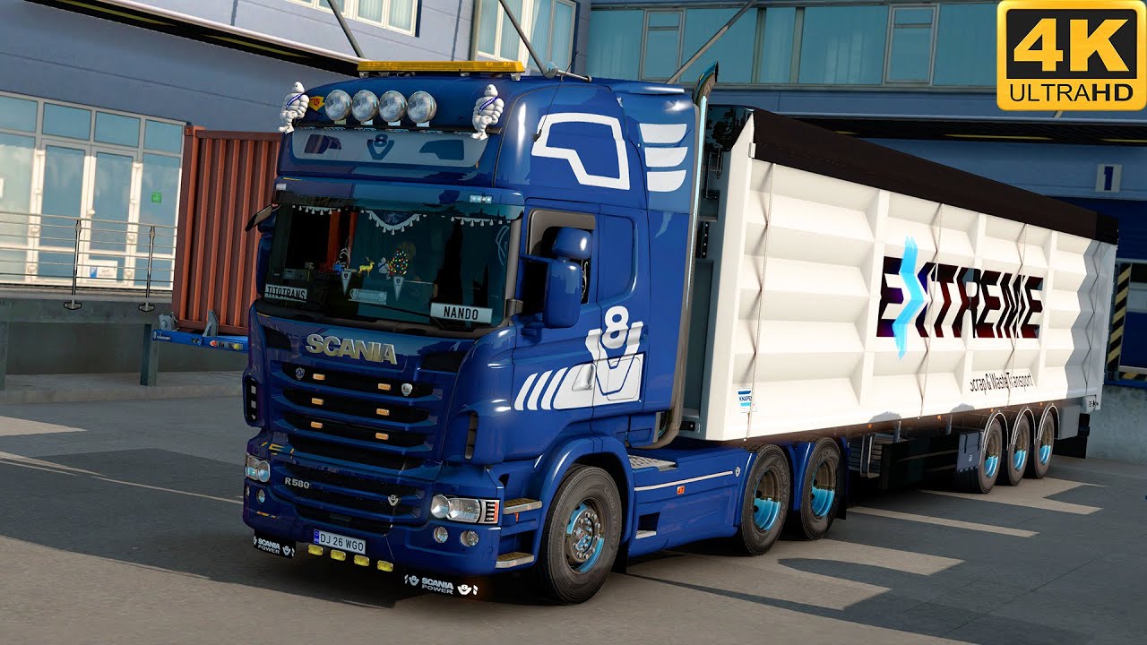 [G29] ETS2 (4K 60FPS) | SCANIA R580 V8 OPEN PIPE | ProMods 2.50 | BARCELONA 🇪🇸 - VINAROZ 🇪🇸