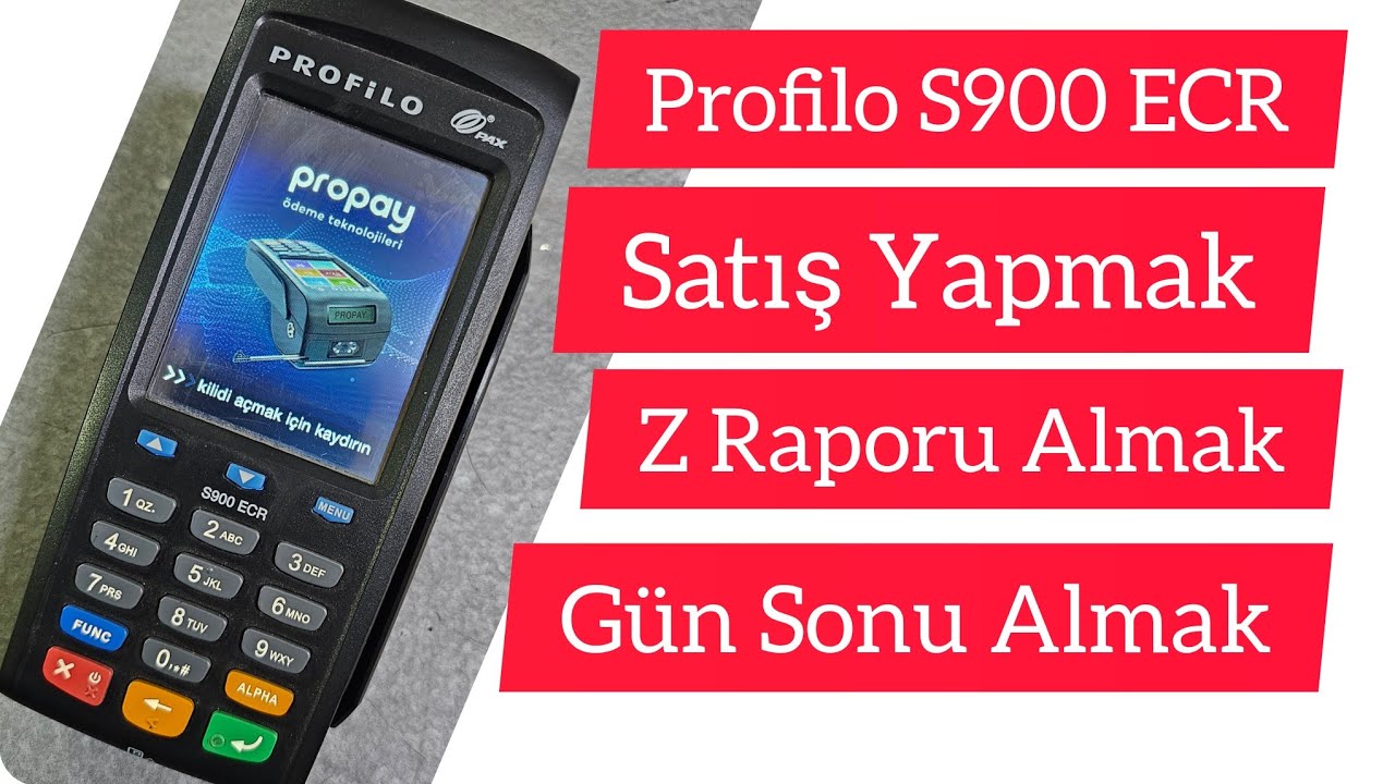 Profilo S900 ECR Yazarkasa Kullanımı