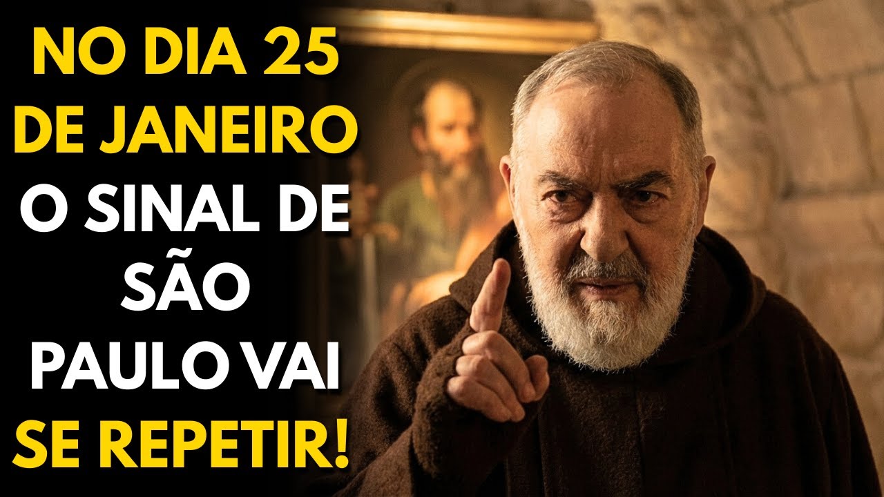 PADRE PIO ADVERTE: O SINAL QUE SÃO PAULO RECEBEU E QUE VOCÊ PODE SENTIR NESTE DIA 25!