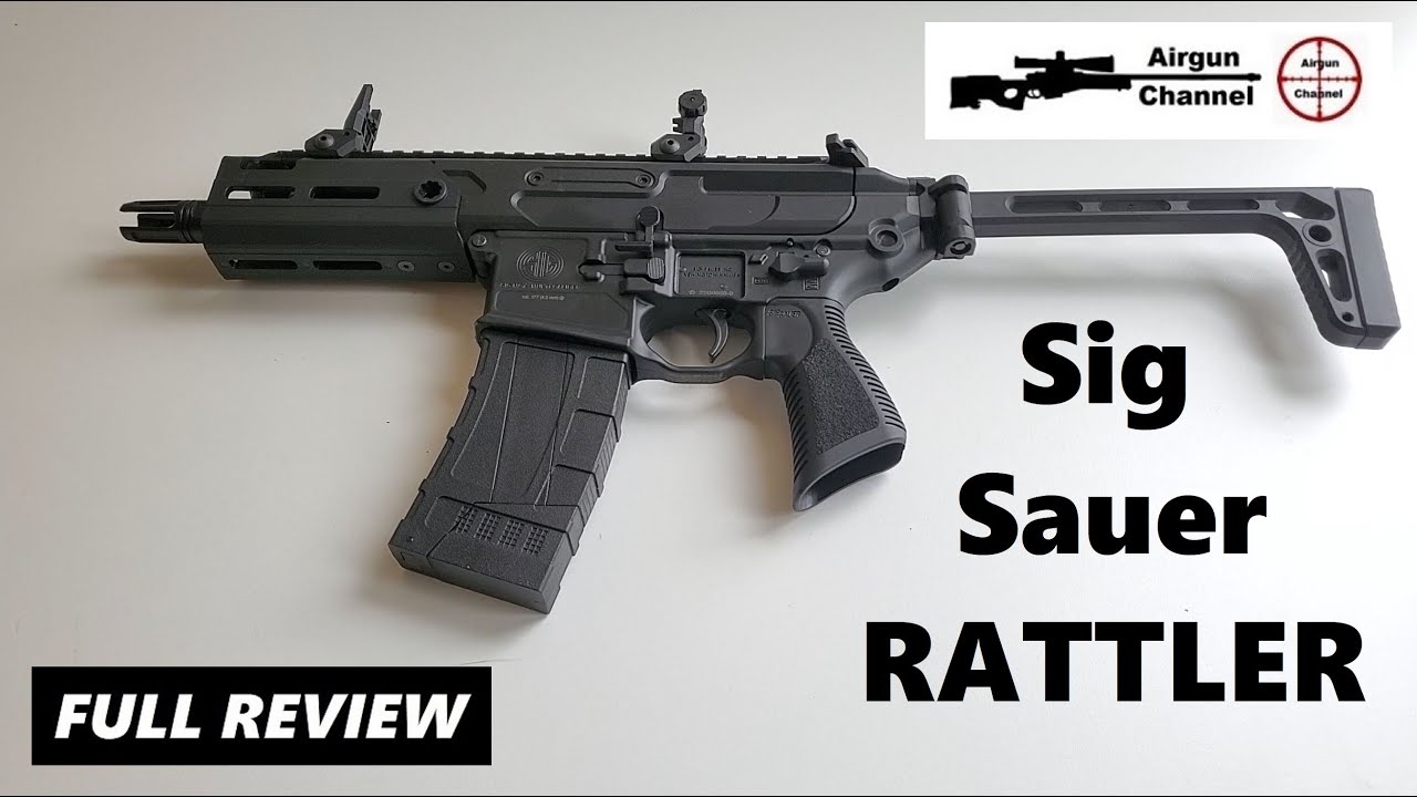 Sig Sauer RATTLER (полный обзор) — копия пневматического пистолета с 3-зарядной очередью, с полуа...