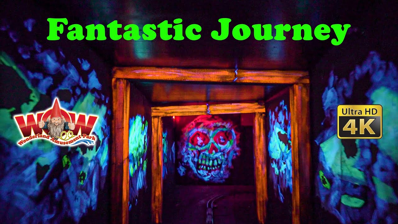 Fantastic Journey On Ride Low Light 4K POV Wonderland Amusement Park Amarillo TX  2021 07 04