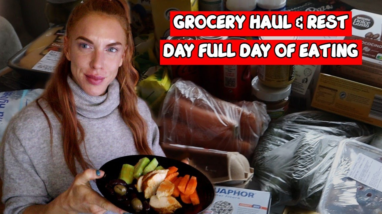 Low Calorie Rest Full Day Of Eating & Grocery Haul