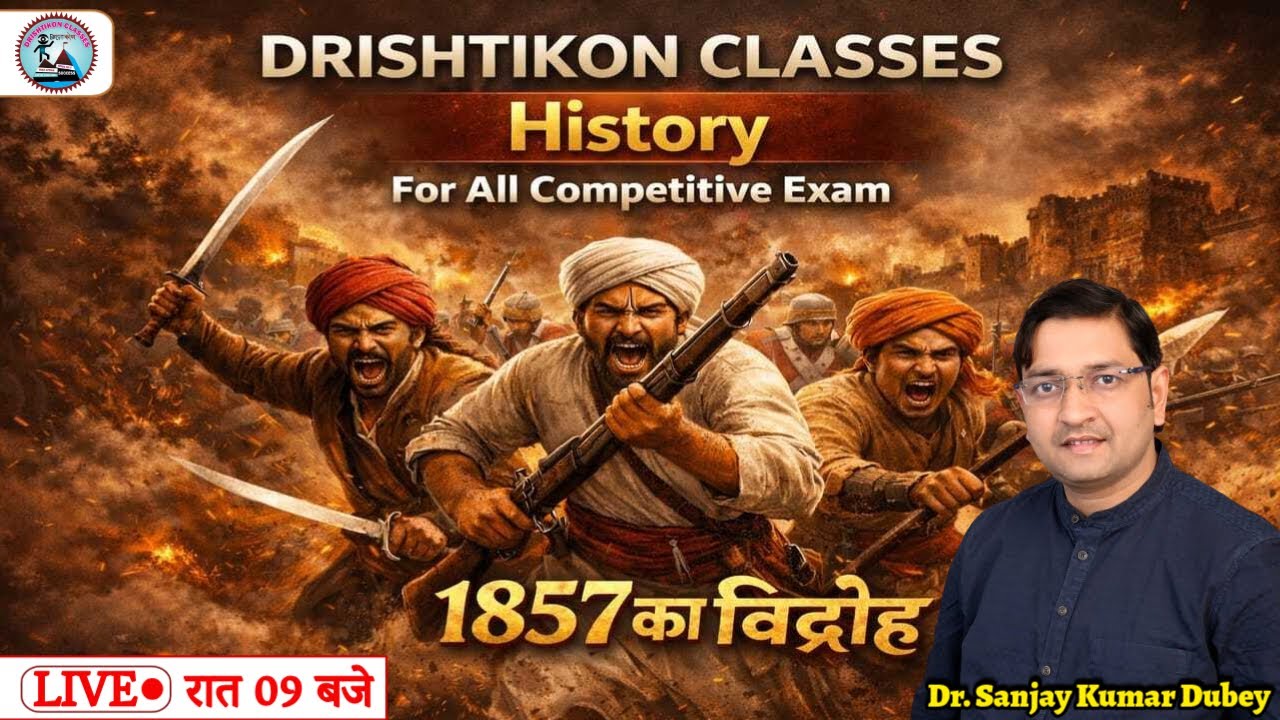 UPSI 2025-26 : History For Competitive Exams | 1857 का विद्रोह | Dr. Sanjay Kumar Dubey Sir