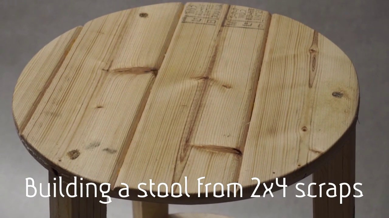How to make a rustic stool from scrap wood