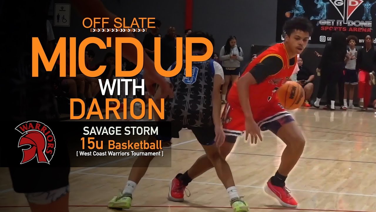 Darion Mic'd up | Savage Storm 15u Basketball