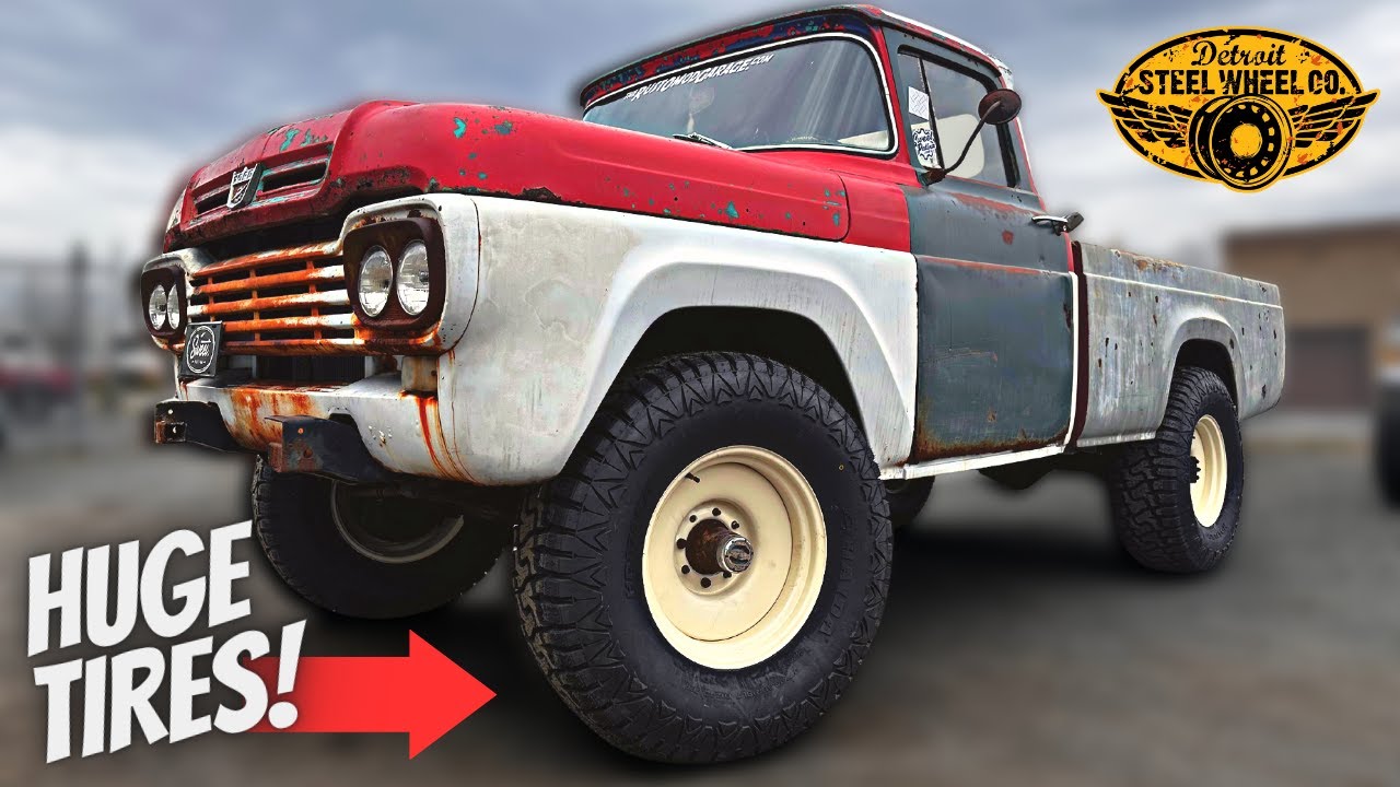 MASSIVE TIRES!! For Our Ford F100 4x4 
