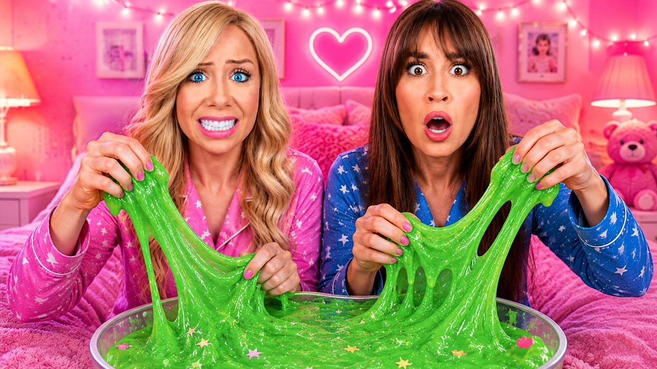 MAKING HAUNTED SLIME AT NIGHT&hellip;