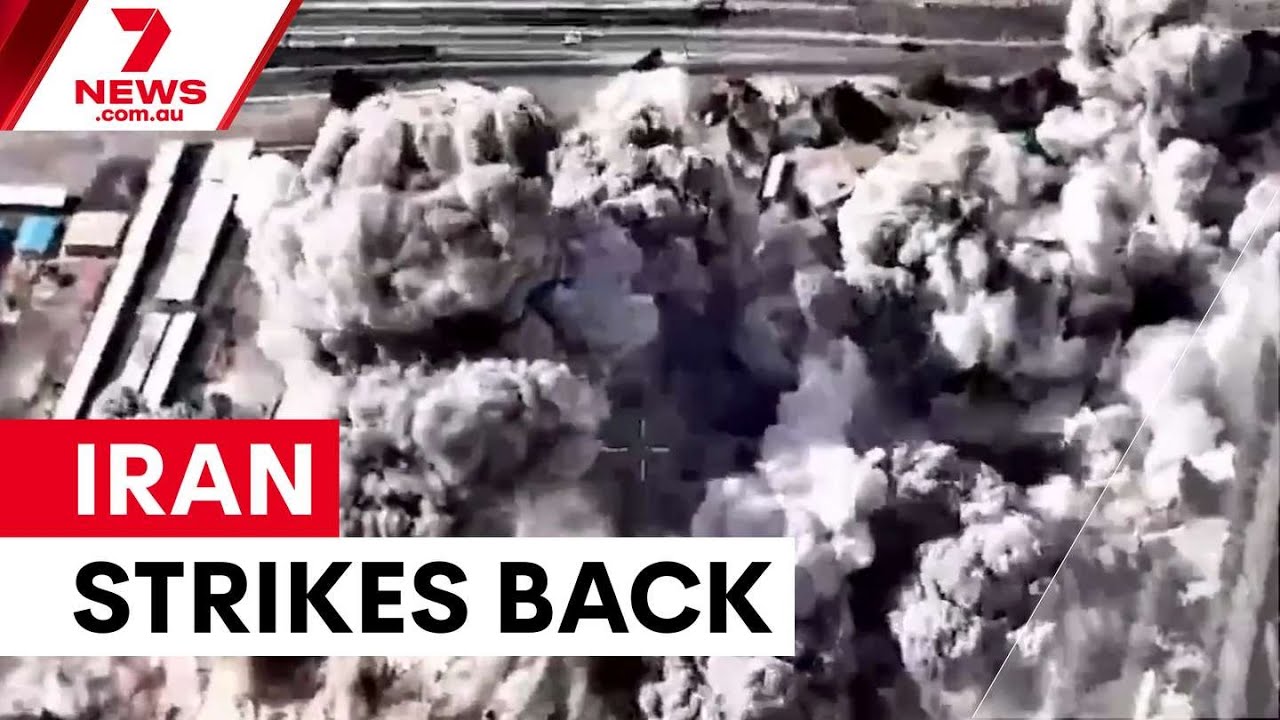 Iran's massive retaliatory strikes across the Middle East | 7NEWS