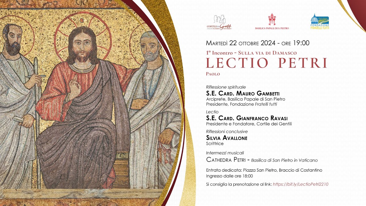 3^ Edizione Lectio Petri, 1° incontro - «Sulla via di Damasco»