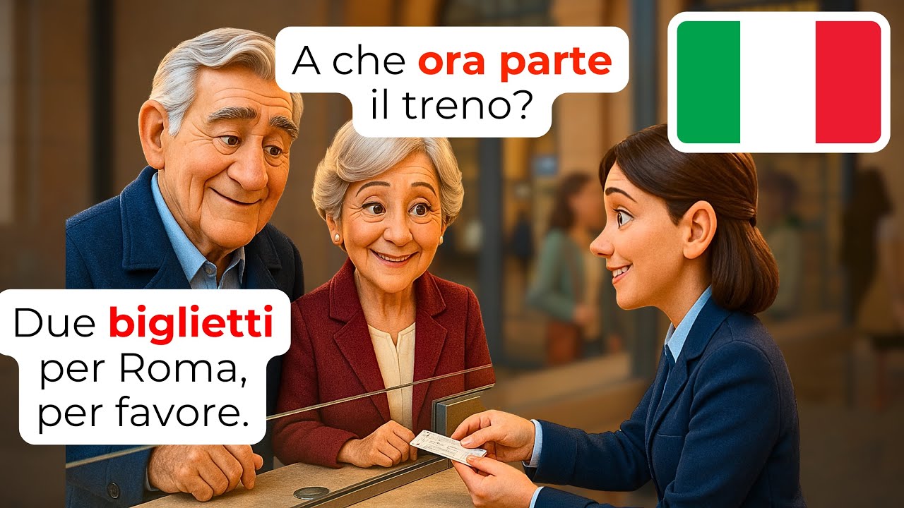 🇮🇹 Говори как местный на вокзале A1 A2 Учите итальянский