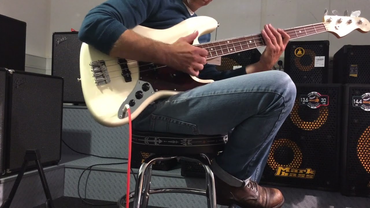 Fender American Vintage II 66 Jazz Bass RW OW, Markbass Little Mark 58R CMD 102 Marcus Miller appr.