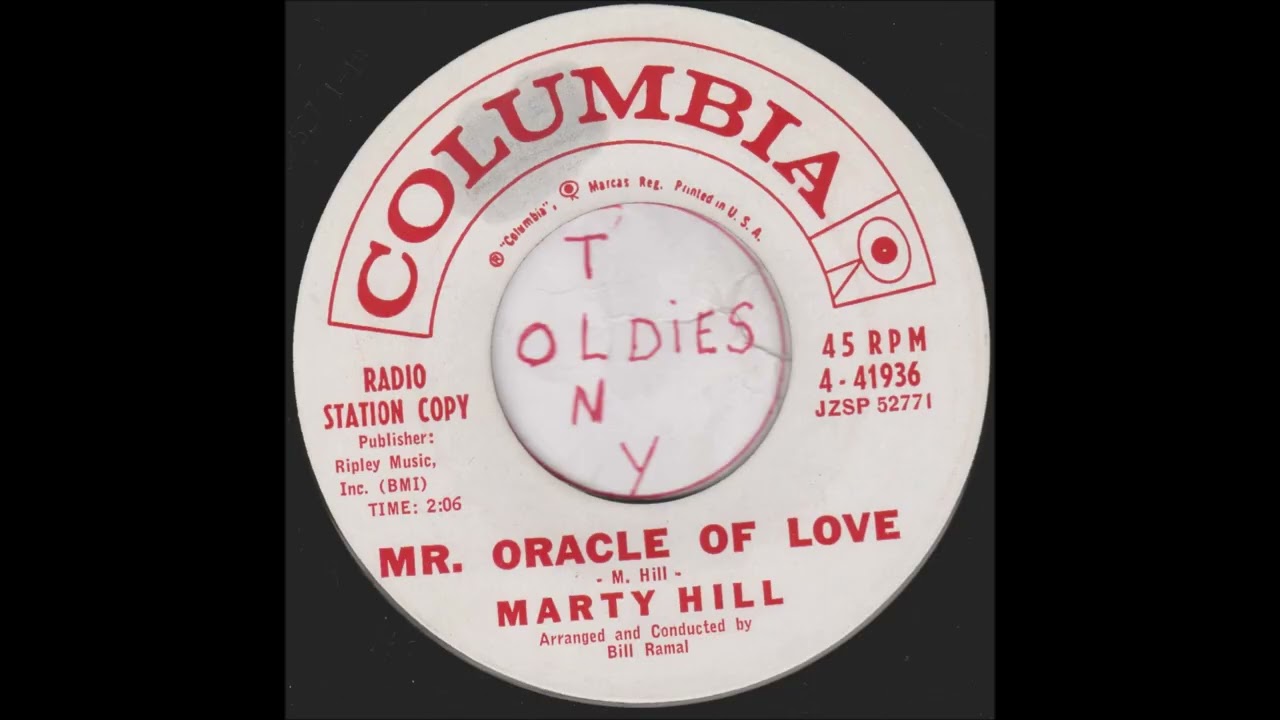 Marty Hill  Mr  Oracle of love