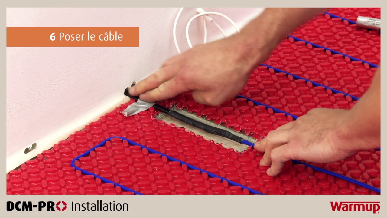 Installation DCM-PRO, plancher chauffant électrique en découplage