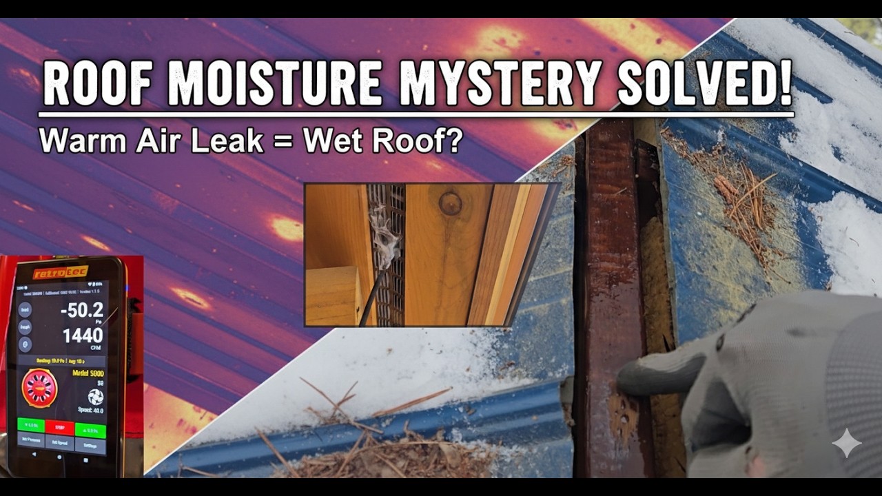 Warm air leak=Water?