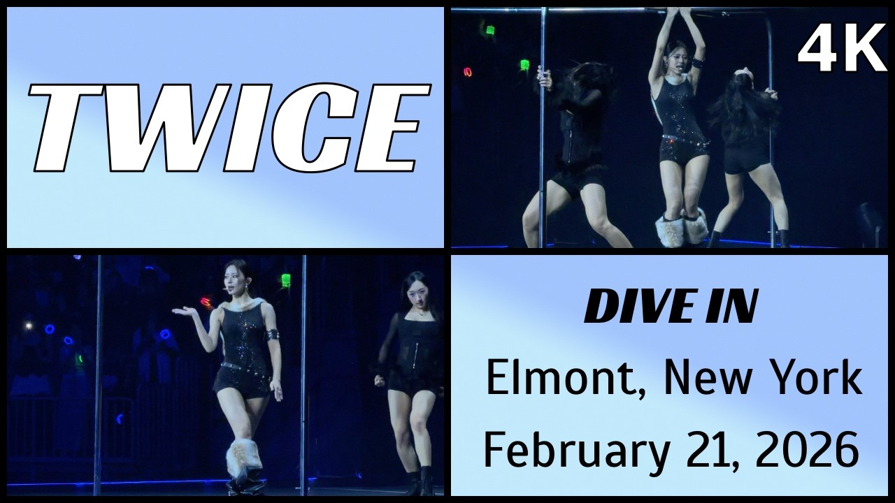 260221 트와이스 TWICE 쯔위 Tzuyu Fancam - DIVE IN live @ UBS Arena, Elmont, NY 4K