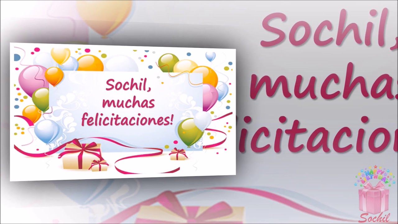 FELIZ CUMPLEA&Ntilde;OS SOCHIL MARTIN!!!