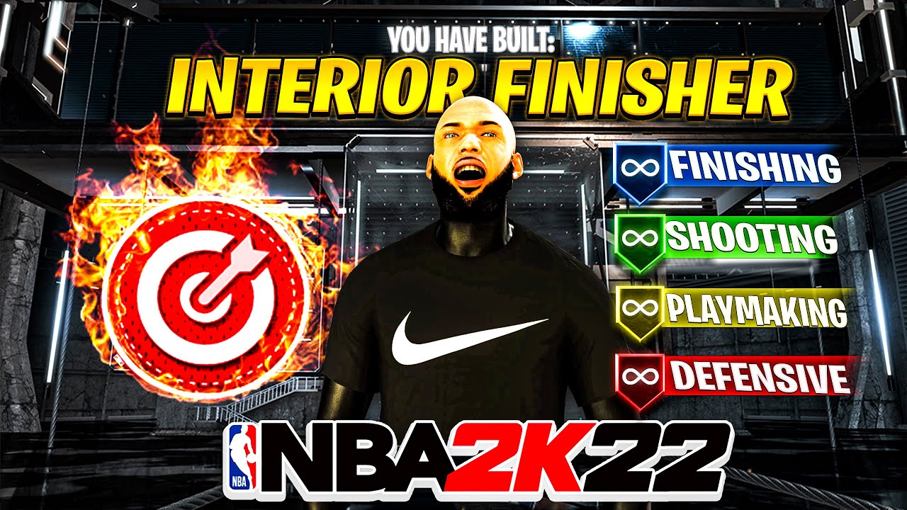 THIS INTERIOR FINISHER BUILD HAS SHARPSHOOTING TAKEOVER IN NBA 2K22!! BEST CENTER BUILD IN 2K22!!!