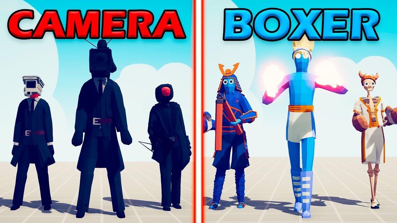 CAMERAMAN TEAM vs BOXER TEAM - Totally Accurate Battle Simulator | TABS