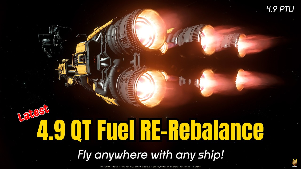 Latest 4.9 PTU QT Fuel RE-Rebalance: Travel Anywhere With Any Ship | Star Citizen 4.9 PTU Testing