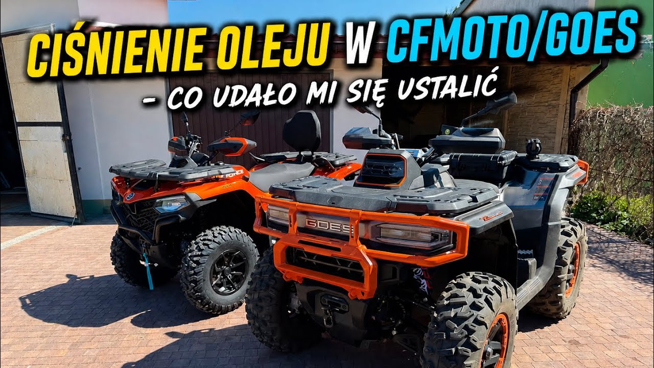Ciśnienie oleju w CFMOTO - nowe informacje