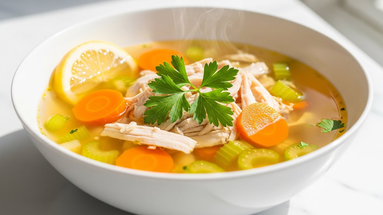 طريقة تحضير شوربة الدجاج اللبناني 😍 How to make Chicken Lebanese Soup