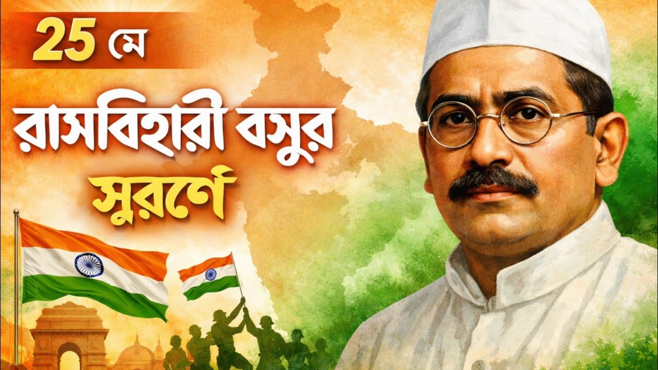 রাসবিহারী বসুর স্মরণে | ২৫শে মে | দেশাত্মবোধক কবিতা 🇮🇳 | ✍️Presented by Joydip Dutta 😃