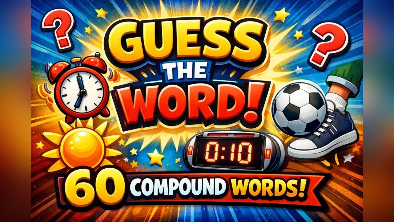 Can You Guess These 70 Compound Words  Vocabulary Challenge for Kids & Teens