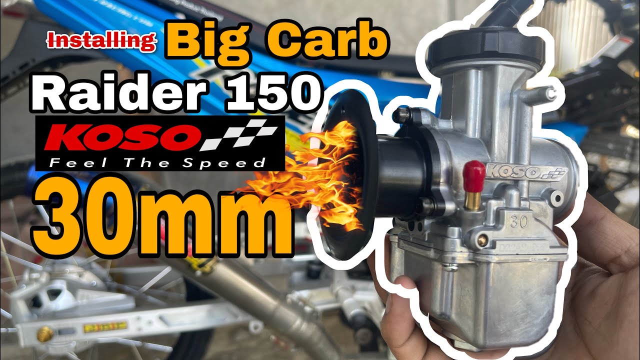 Installing Big Carb sa Raider 150 KOSO EVO 30mm + Manifold ng Raider 125