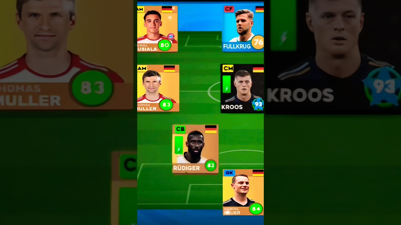 DLS 24 Germany vs Spain TEAM 💀🔥 #dls24#dls25#germanyvsspain #eurogermanyvspain #dreamleaugesoccer24