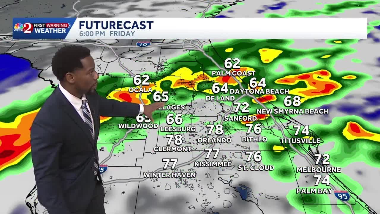Drought Relieving Showers /Storms Slide into Central Florida Ahead of a High Fire Danger Threat