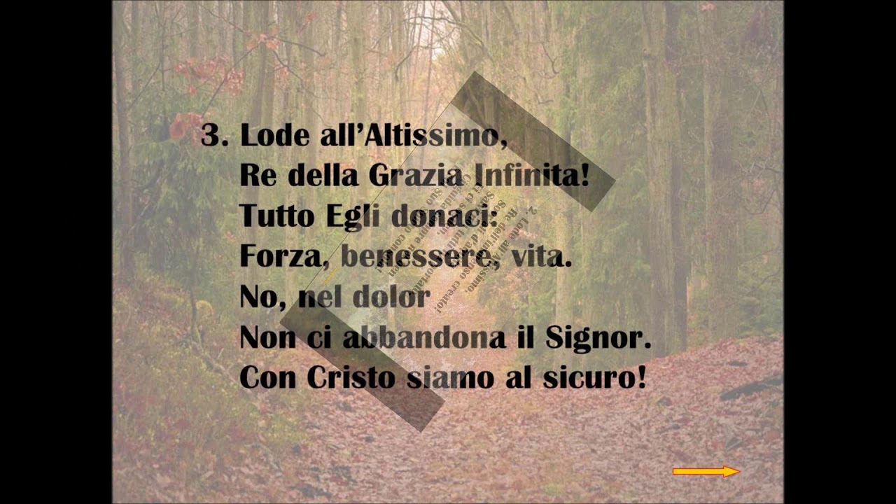 6. Lode all’Altissimo (di Rev.  Joachim Neander -  Catherine Winkworth  -  Testo Italiano Anonimo).