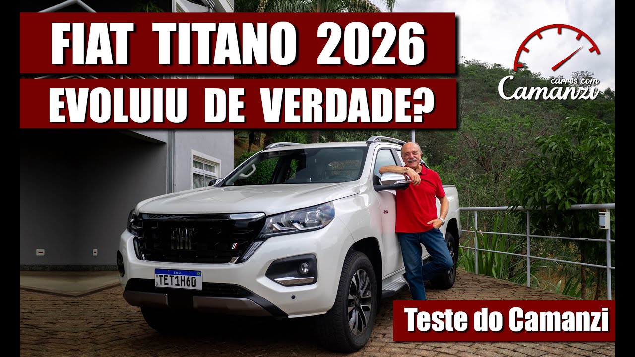 Fiat Titano 2026 Traz Nova Suspensão e Mais Potência - Teste do Camanzi - 4k
