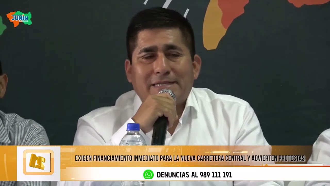 Autoridades exigen al Ejecutivo cumplir con la Nueva Carretera Central