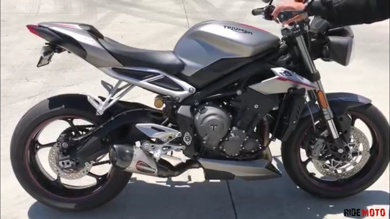 2019 |Best exhaust sound for triumph street triple rs |sc project,leo vince, toce |RIDEMOTO