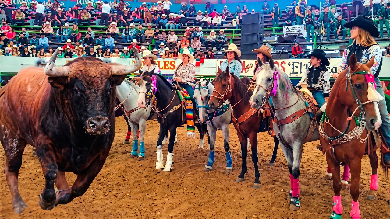 ¡¡MUJERES VALIENTES VS TOROS BRAVOS BUSCA CABALLOS!! JARIPEO EN MORELIA MICHOACAN 2025