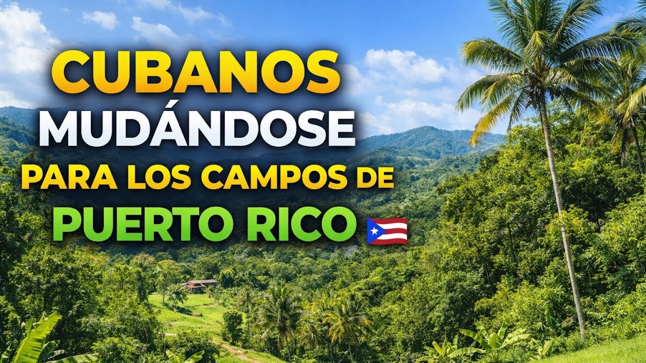 Cubanos, viviendo en una casa de campo en Puerto Rico(dejan la ciudad por el campo).