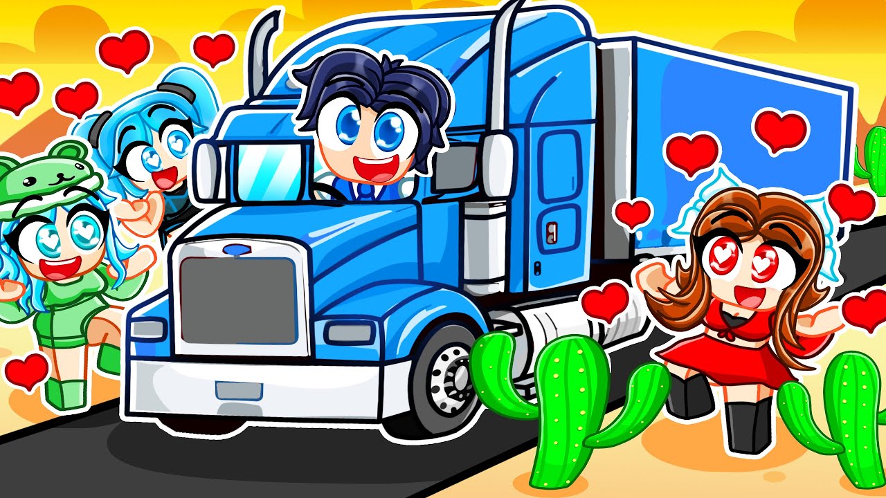 RIZZING GIRLS With The NEW SEMI TRUCK In Roblox A DUSTY TRIP!