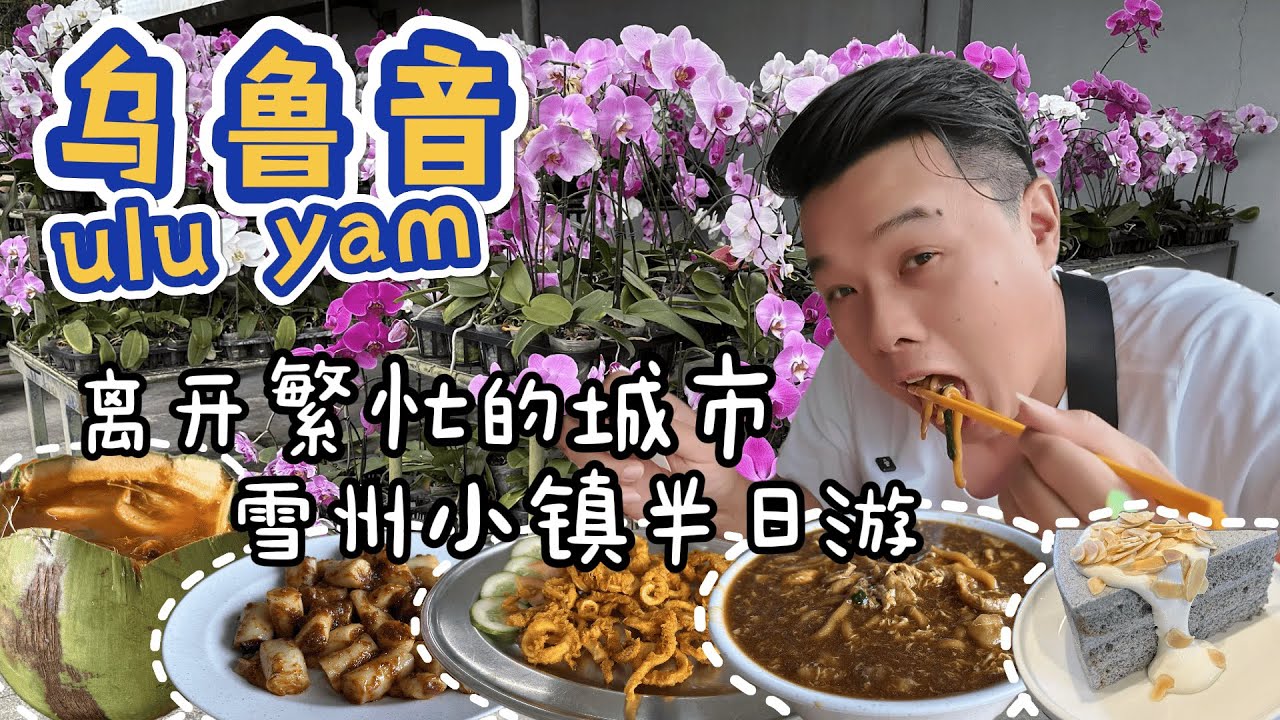 走入大自然小镇乌鲁音Ulu Yam悠闲自在半日游/卤面之乡少不了要吃的卤面/偷闲来个田园下午茶/欣赏美丽鲜艳的蝴蝶蘭/云顶山脚隐藏美食冬炎椰子虾