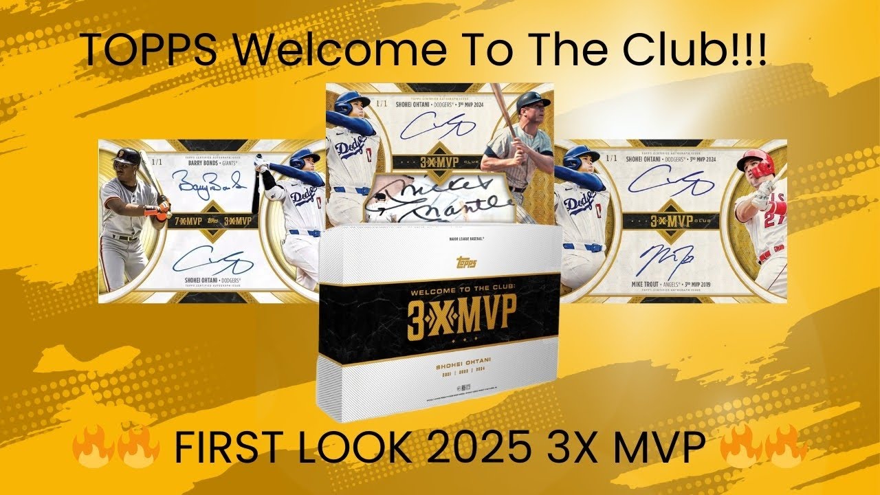 First Look at the 2025 TOPPS Welcome To The Club: 3x MVP Shohei Ohtani