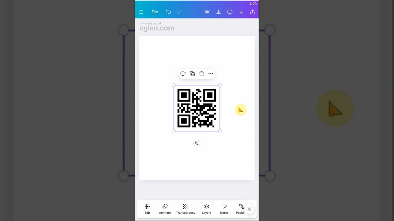 How to make QR code in Canva Mobile #Canva #CanvaPro #tutorial