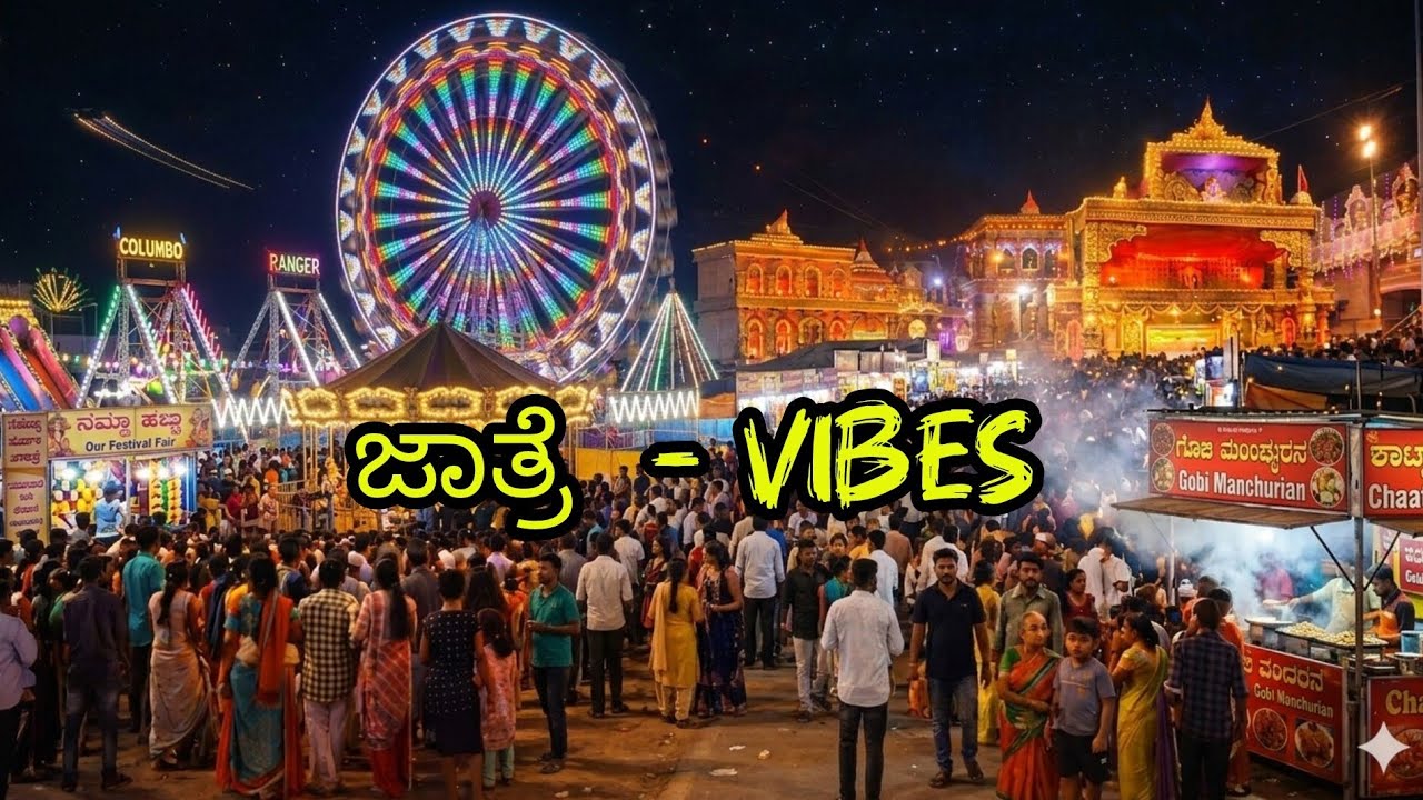 ದುರ್ಗಾಂಬಿಕಾ ದೇವಿ ಜಾತ್ರೆ Davanagere Famous Durgambika Jatre | Festival Lights, Street Food & Fun Vlog