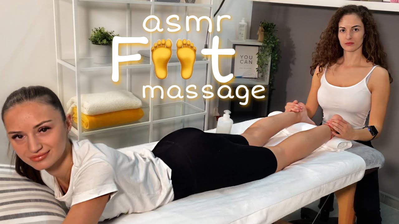 ASMR Female Foot and Legs Massage - ASMR Foot Therapy