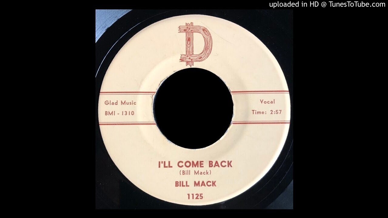 Bill Mack - I'll Come Back - D Records 45