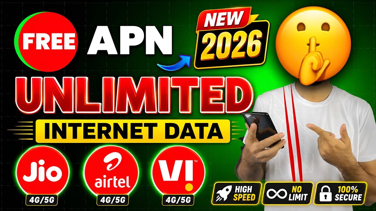 New Trick 2026 😱 Jio Airtel Vi BSNL | 100% Working Apn Internet Trick⚡