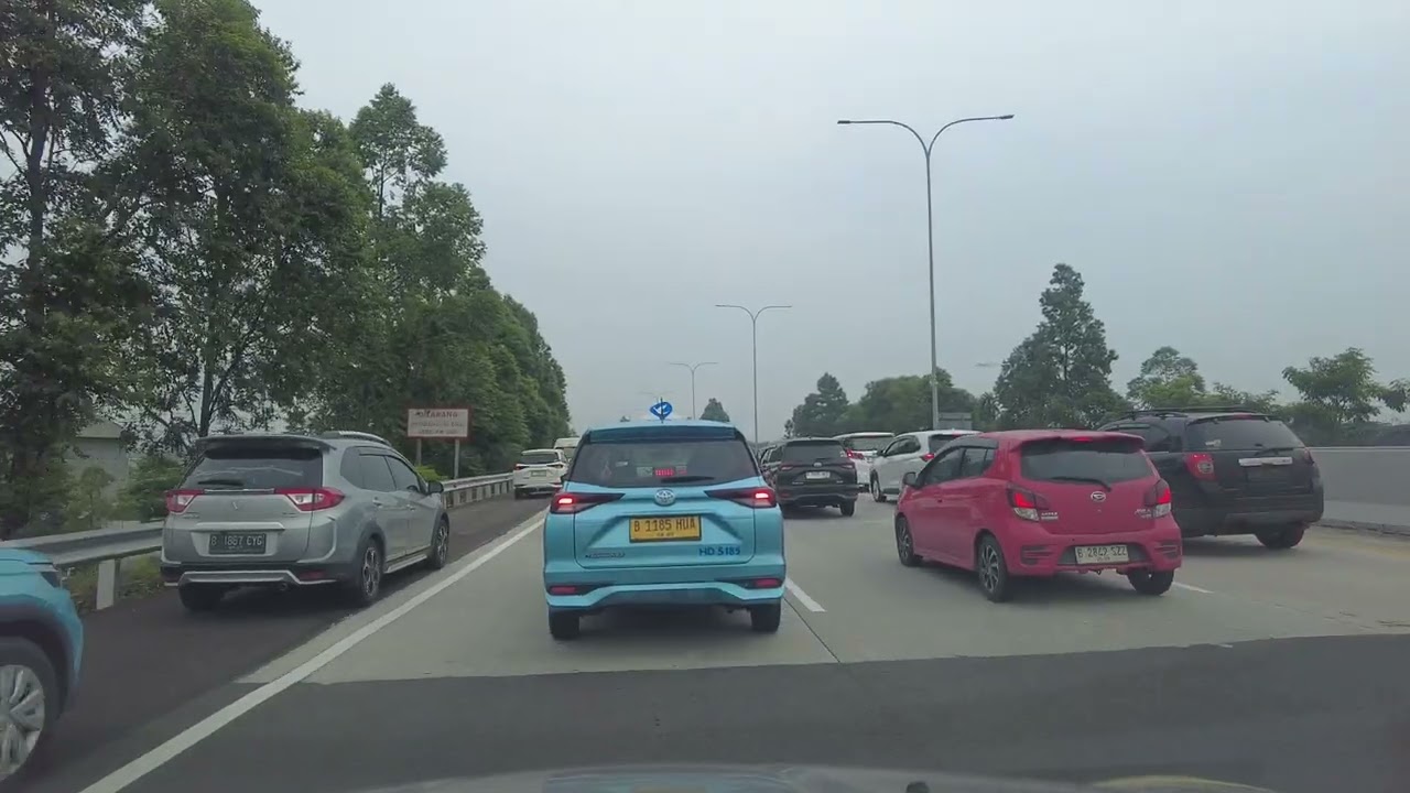 Slow Traffic on Kunciran-Batuceper-Cengkareng Toll Road | After Benda Utama Toll Gate