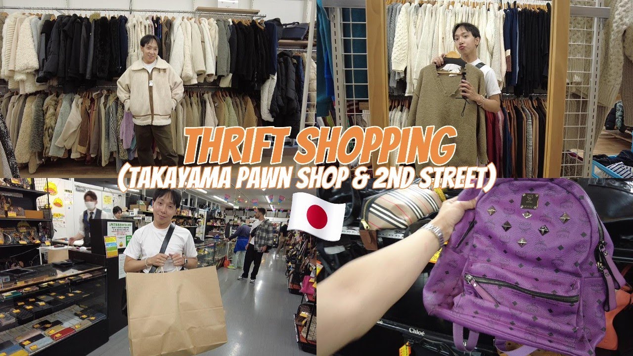 VINTAGE THRIFT SHOPPING IN TAKAYAMA PAWN SHOP & 2ND STREET |  FUKUOKA 🎌🇯🇵