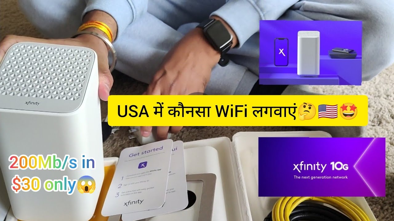 🇺🇸Installing Xfinity Comcast WiFi Internet at Home in USA🤩| DIY Modem by Xfinity🛜 200Mbps@30💲