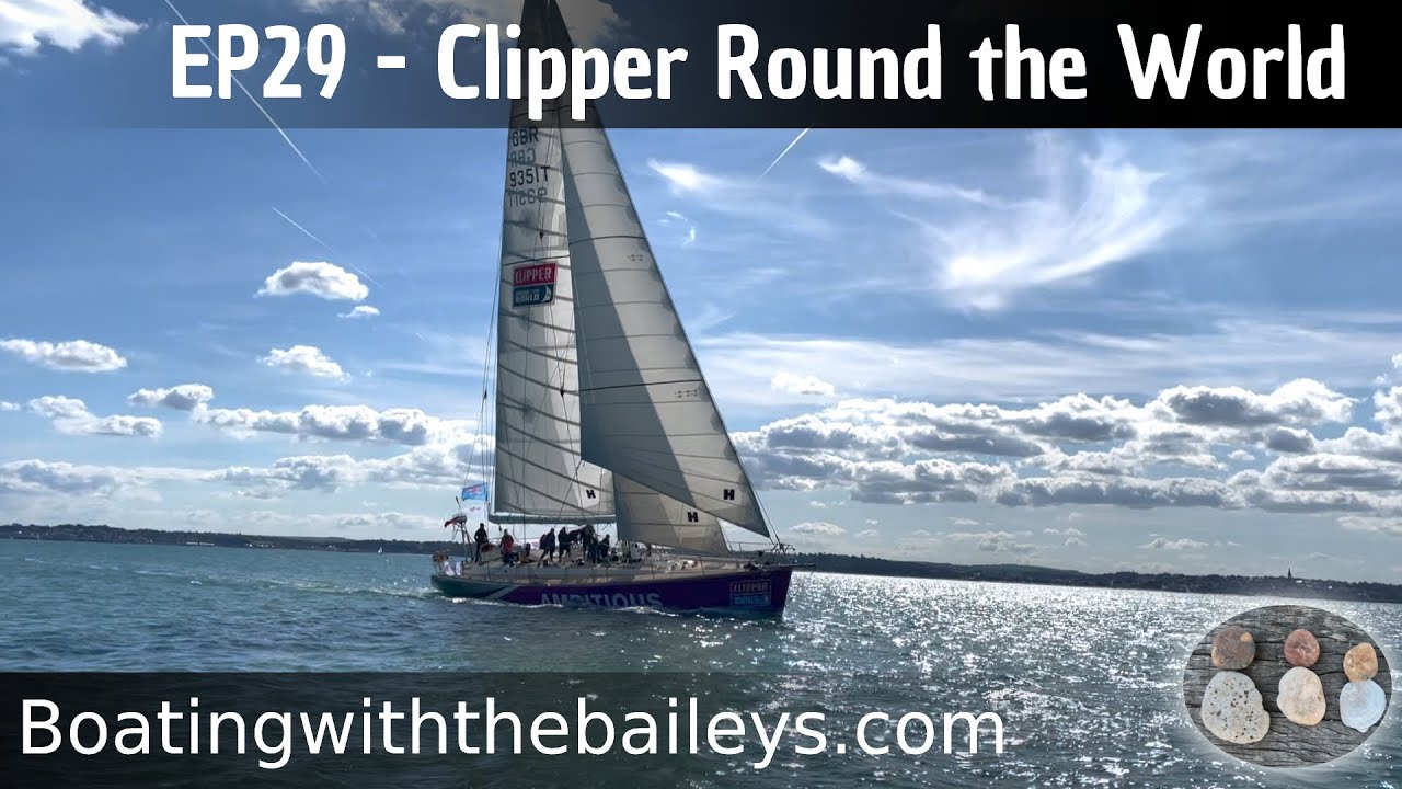 Sailing the Solent with Clipper Round the World racing yachts & boatingwiththebaileys.com