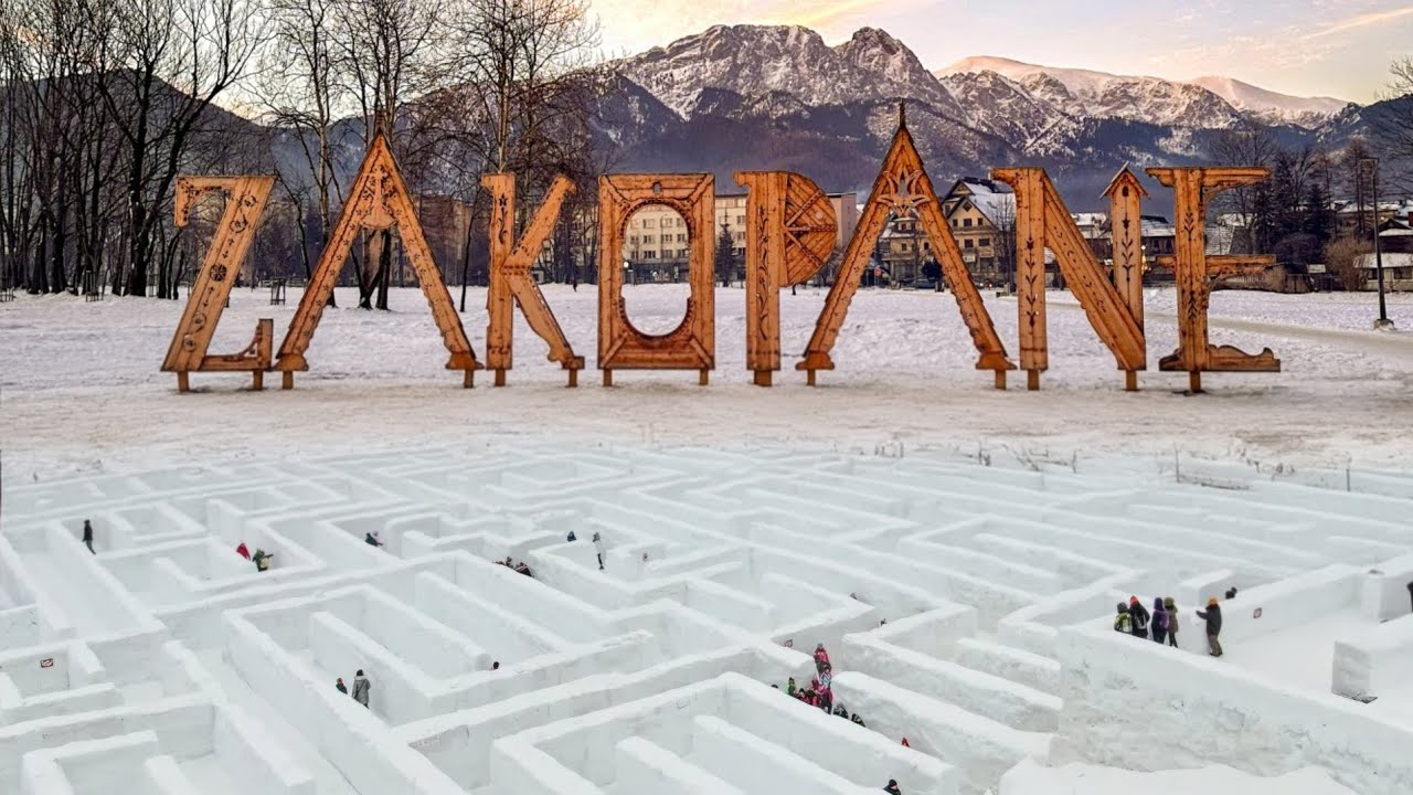 Hólabirintus a téli Zakopane -ban /Snowlandia 2026 in Zakopane